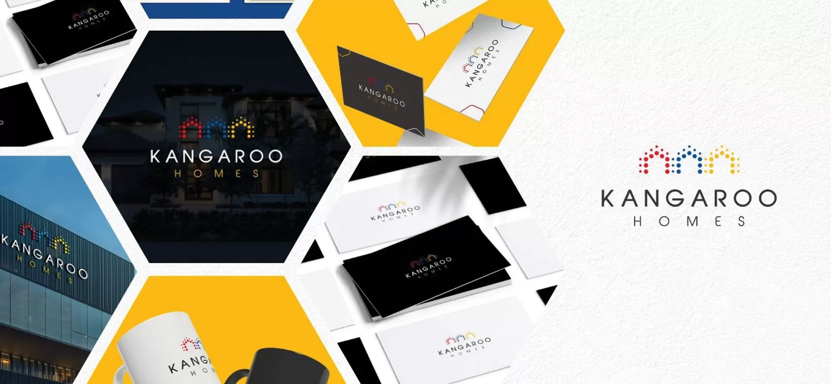 Kangaroo Homes custom home builder logo design case study by Go Click On, Melbourne branding agency