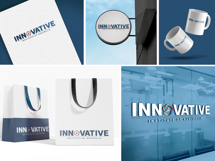 Innovative Institute of Australia logo redesign case study by Go Click On, a Melbourne graphic design agency