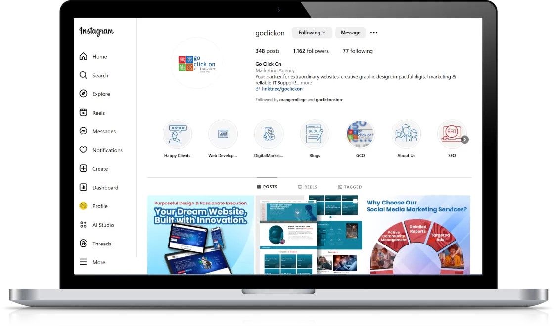 Custom website design and development by Go Click On, an award-winning web design agency in Melbourne