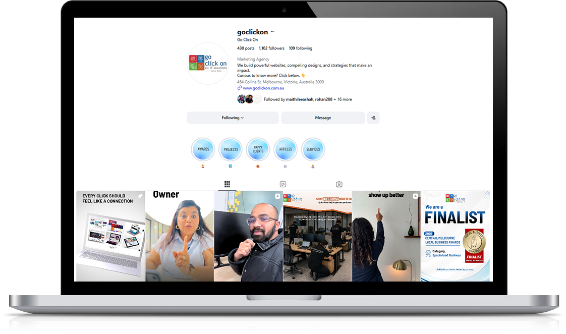 GCO Instagram Feed Mockup